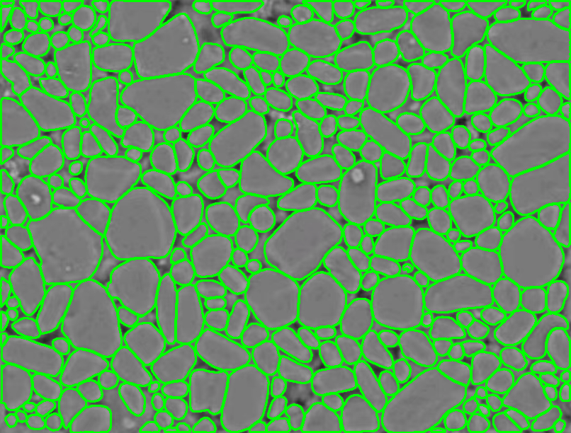 晶粒轮廓识别效果